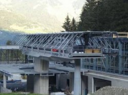 Liftanlage Bergstation in der Montagephase Fa. Teccon